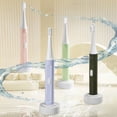 thumbnail image 1 of Sentmoon Sound Wave Rechargeable Electric Toothbrush For Adults And Kids,Travel Wave Toothbrush With 4 Brush Heads,5 Modes PowerToothbrush, WIth Magnetic Base Charging, 1 of 9