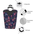 thumbnail image 4 of KLL Flowers And Humming Bird Laundry Hamper,Large Canvas Fabric Lightweight Storage Basket Toy Organizer Dirty Clothes Collapsible Waterproof, 4 of 6