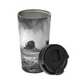 thumbnail image 2 of Lsque 60s Black White Western Cowboy Pattern Travel Coffee Mug 16oz: Insulated Coffee Cup with Leakproof Lid, Coffee Tumbler, Reusable Coffee Cups with Seal Lid, 2 of 8