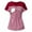 Red, variant on IROINNID Breast Feeding Top for Women Pregnant Nursing Stripe Round Neck Short Sleeve Breastfeeding Blouse,Red