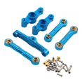 thumbnail image 3 of Conjunto de dirección de la cigüeñal de la bola Conjunto de brazos RC DIY Accesorios 1/10 RC RC PIEZAS DE PIEZAS GRUPO DE DIRECCIÓN PARA TT02 TT-02D Azul, 3 of 8