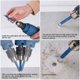 thumbnail image 4 of Brocas de diamante en seco con cera refrescante, perfectas para perforar en seco cerámica, porcelana, granito, mármol, piedra y vidrio, con ranuras laterales para una mejor eliminación de residuos, 4 of 5