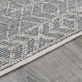 thumbnail image 4 of Hauteloom Ironia Living Room, Bedroom Area Rug - Bohemian, Transitional - Navy, Light Gray, Gray - 6' x 9', 4 of 11