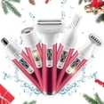 thumbnail image 1 of LOVEVER Rasoir Électrique 5 en 1 pour Femmes, Rasoir Sans Fil Rechargeable pour Femmes, Tondeuse pour Bikini, Tondeuse, Enlève-Poils Pubiens, IPX5, Rasage Humide et à Sec, Rasoir Indolore pour Jambes, Aisselles, Sourcils, Visage, Nez, 1 of 8