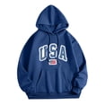 thumbnail image 1 of Gibobby Sudadera polar hombre Sudaderas con capucha estética universitaria sudadera con capucha para hombre manga larga playera deportiva color liso(Azul,M), 1 of 3