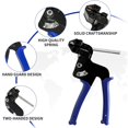 thumbnail image 4 of Afectador de Corbata de Cremallera de metal, Pistola de Corbata de cable de acero inoxidable 198 lb máximo Soporte de peso de peso resistente a la resistencia al aire libre para para, 4 of 7