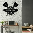 thumbnail image 4 of Craftnamesign Custom Dartboard Metal Wall Art LED Light, Tips Flights Board Gamer Name Sign, 4 of 5