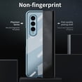 thumbnail image 6 of MonsDirect for 7.6 inch Samsung Galaxy Z Fold 2 5G 2020 Case, Clear Plating Frame Hard PC Back Shell With Screen Protector, Slim Anti-Drop Free Folding Hinge Protection for Galaxy Z Fold 2, Blue, 6 of 7