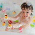 thumbnail image 3 of De juguetes de baño de pato de PVC, juguete flotante chirriante portátil para regalos de fiesta para niños Tmvgtek libre de BPA, 3 of 7