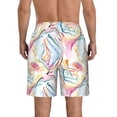 thumbnail image 3 of Kdxio Abstract Marble Texture Pattern Mens Casual Shorts - Drawstring Summer Beach Sports Shorts for Men, 3 of 9