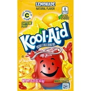 Kool-Aid Unsweetened Lemonade Naturally Flavored Powdered Soft Drink Mix, 0.23 oz Packet