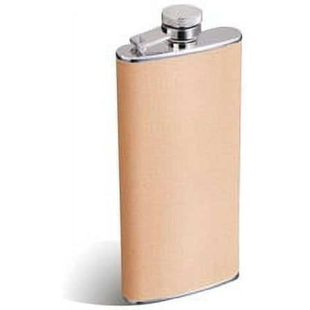 1605YPU leather flask, 6 Oz, Stainless Steel