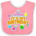 thumbnail image 3 of Inktastic It's My Birthday Boys or Girls Baby Bib, 3 of 4