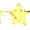 Gold - Yellow, variant on Rhinestone Studded Rimless Star Shape Hippie Color Sunglasses Gold - Blue