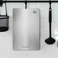 thumbnail image 4 of Food Grade Stainless Steel Cutting Board 304 - 13.3"x9" Large Chopping Board for Meat Fruit Vegetables - Easy Clean Dishwasher Safe - Silver, 4 of 5