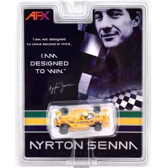 AFX Lotus 97T 1987 F1 Slot Car, HO Scale, Limited Edition, Black/Yellow