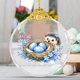 thumbnail image 3 of Uuiauoio Glass Easter Ornament 2D Flat Pendant with Bunny Egg Designs for Tree Gift Basket Filler Holiday Party Decorations Keepsake, 3 of 5