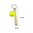 thumbnail image 2 of Baseball Softball Keychain Set PU Leather Sport Keyring Accessories, 2 of 3