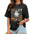 thumbnail image 2 of Thrilos Shirts for Women Oversize Short Sleeve Graphic T Shirts Thanksgiving Gift Tops, 2 of 8