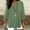 Green, variant on Moxiu Women's Linen Henley V Neck 3/4 Sleeve Tunic Tops Dressy Casual Side Split Buttons Flowy Hem Spring Summer Blouses Navy,S