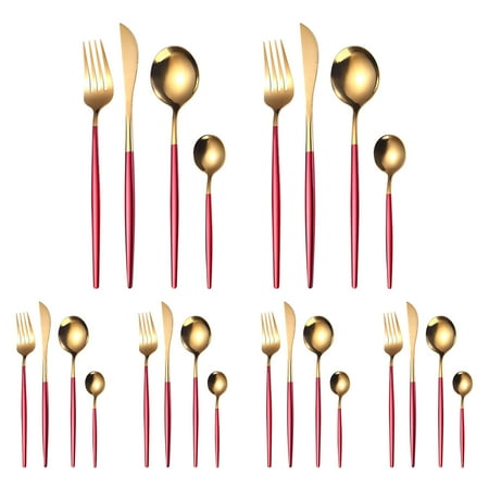 

Christmas Savings Clearance 2022! CWCWFHZH 24 Piece Stainless Steel Cutlery Set for 6 People Including Spoon Knife and Fork Polish