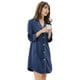 thumbnail image 1 of Camisón de mujer con botones, camisón de manga, camisón de novio con cuello en V, ropa de dormir, vestido de pijama Sexy suave, 1 of 5
