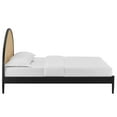 thumbnail image 5 of Platform Bed Frame, Queen, Black, Rattan, Wood, Hotel Bedroom, Modern Contemporary, HB38241, 5 of 10