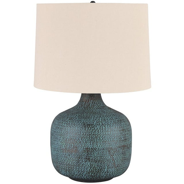 Ashley Furniture Malthace Metal Table Lamp in Patina