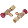 thumbnail image 4 of Refrigerant 2PCS Refrigeration Control Valve 1/4SAE Male Thread 5/16SAE Female Thread Refrigerant Charging Valve Adapter for R410A, 4 of 7