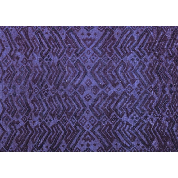 Ahgly Company Indoor Rectangle Abstract Blue Modern Area Rugs, 8' x 12'