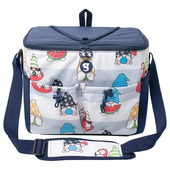 Large Removable Hardliner Tote Cooler – Holds Up to 24 Cans or 15 Bottles, 5 Pockets/2 Neoprene, Easy Access Lid