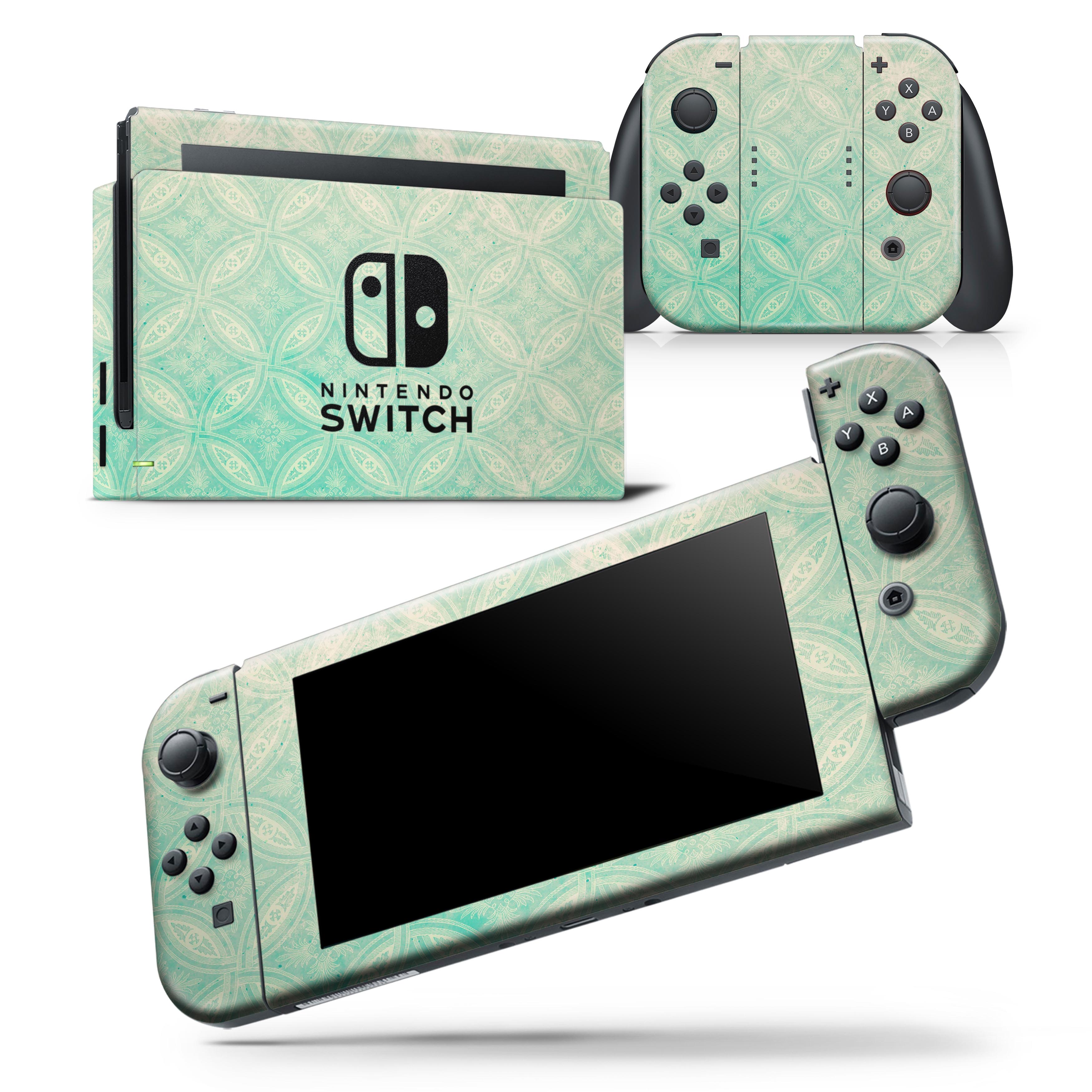 Faded Teal Overlapping Circles Skin Wrap Decal Compatible With The Nintendo Switch Console Joycons Walmart Com Walmart Com - fade circle roblox