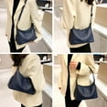 thumbnail image 6 of HuaAngel Women's Handbags Soft Genuine Leather Tassel Shoulder Bag Vintage Travel Satchel Purses with 2 Removable Straps, 6 of 7