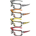 thumbnail image 1 of 4 Paires de Lunettes de Sécurité Global Vision Octane Gris Orange Jaune et Rouge avec Lentilles Transparentes, 1 of 6