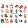 thumbnail image 4 of Conjunto de 24 bolsas de calendario de adviento de Feliz Navidad, pegatinas de papel con número, 24 días de Navidad, adornos navideños DIY con Clips, 4 of 4