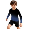 thumbnail image 4 of Bigetiay Boys Girls Long Sleeve Rash Guard UPF 50+ Sun Swim Shirt Beach Pool Water Sports, Size 5-6 Years, 4 of 5