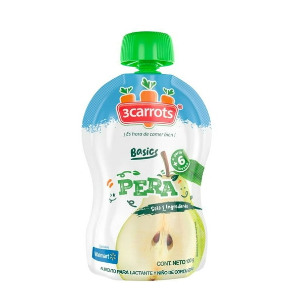 Papilla 3Carrots de Pera 100g