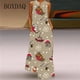 thumbnail image 2 of Vestido largo informal de Navidad para mujer, traje holgado sin mangas, estampado elegante, para fiesta, primavera y verano, 2024, 2 of 4