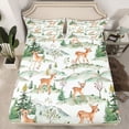 thumbnail image 2 of Castle Fairy Cartoon Jungle Deer Full Size Sheets,Animal Hunting Bed Sheets, 2 of 7