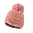 thumbnail image 6 of Boys & Girls Winter Knit Warm Beanie Hat Scarf Gloves Set Color: Pink Size: 3-12 Years, 6 of 6
