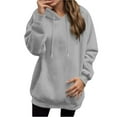 thumbnail image 5 of ZHOUCHANKIDS Women's Casual V Neck Pullover Hoodie with Pocket Comfortable Sweatshirt for Everyday Wear Outfit Spring Fall Fashion, 5 of 7