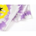 thumbnail image 4 of Beezizac Little & Big Girls Pajama Trendy Tie Dye Purple Face Short Sleeves Sets Cozy Kids 2-PC PJ Set Nightwear Size 12, 4 of 7