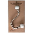 thumbnail image 2 of Maison Concepts Iron Twist Hook With Ceramic Ivory Knob (Nickel) - Set of 4 (1.25L X 4W X 5.5H), 2 of 2
