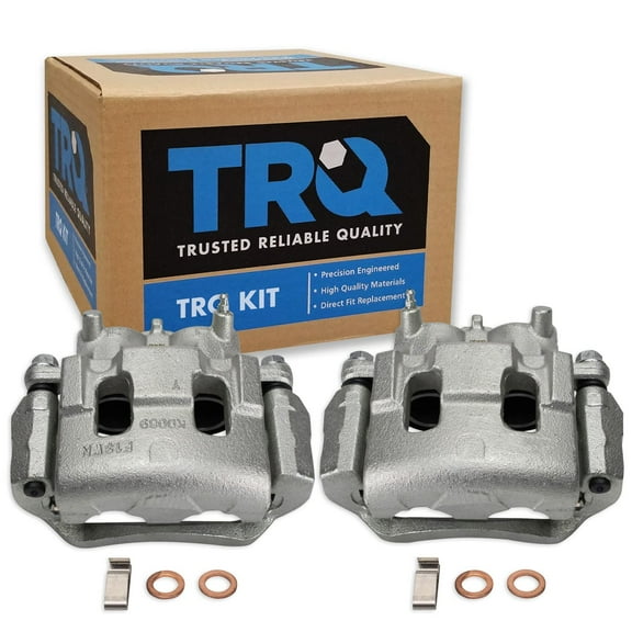 TRQ Front Brake Caliper Set Compatible with 2007-2014 Ford Edge 2007-2015 Lincoln MKX