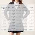 thumbnail image 3 of BXJX Girls Knit Cardigan Sweaters, School Uniform Cotton Long Sleeve Button Down Casual Cardigans with Pockets Dark Gray Size 7-8 T, 3 of 6