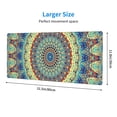 thumbnail image 3 of Pofeuu Round Mandala1 Print Desk Mat for Keyboard and Mouse，Computer Desk Matt for Desktop，Large Mouse Pad for Desk，Desk Pads on Top of Desks 12x31.5in, 3 of 8