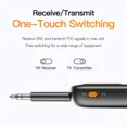 thumbnail image 4 of Transmisor y receptor de audio Bluetooth 5.4 2 en 1 Adaptador de audio auxiliar inalámbrico de 3,5 mm Transmisor Bluetooth para TV Auriculares de automóvil, 4 of 5