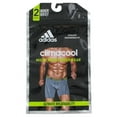 thumbnail image 2 of adidas Men's Sport Performance Climacool Boxer Brief Underwear (2-Pack), Black/Thunder Grey, Medium, 2 of 2
