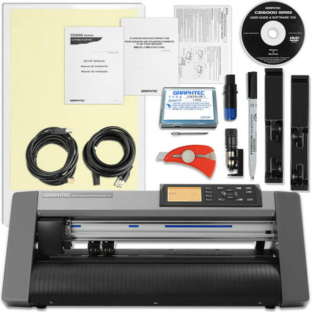 Graphtec CE6000-40 PLUS - 15 Inch Desktop Vinyl Cutter & Plotter with $700 in (Best Vinyl Cutter Plotter)