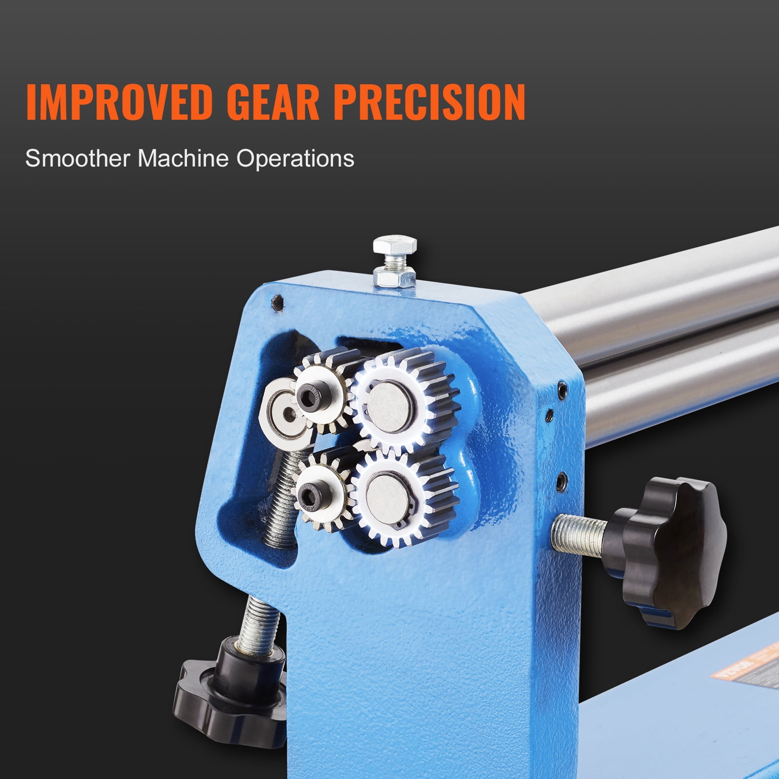 VEVOR Slip Roll Machine,24 inches Forming Width in 16 Gauge Capacity, Sheet Metal Slip Roller Rolling Bending Machine, with 2 Detachable Rollers for Low Carbon Steel Copper Sheet Aluminum Alloy Sheet